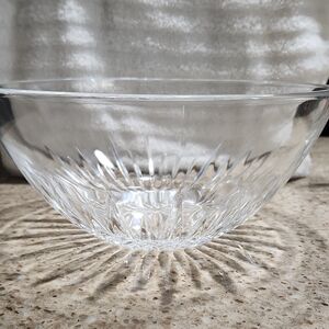 Lead Crystal Cut Glass Bowl Heavy and Elegant 3 in t Vintage